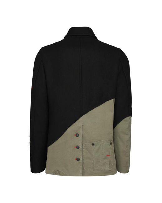 Paul & Shark Black Double-Breasted Coats for men
