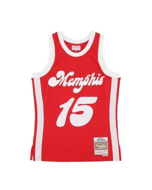 Mitchell & Ness Fitness ,Rood ,Polyester Nba Hwc Jersey Vince Carter in het Red voor heren