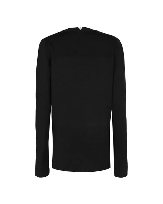Jil Sander Black V-Neck Knitwear