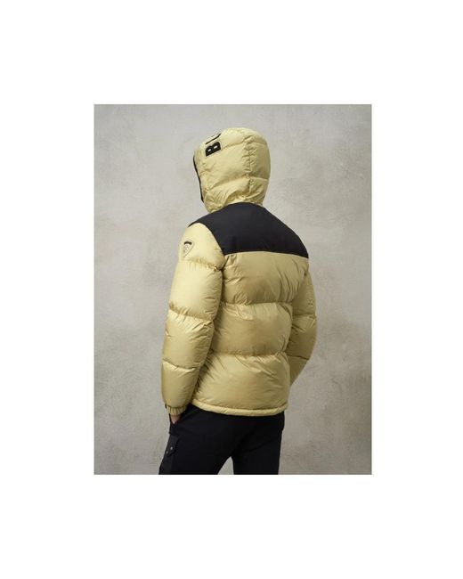 Blauer Jassen ,Geel ,Array Down Jacket in het Metallic voor heren