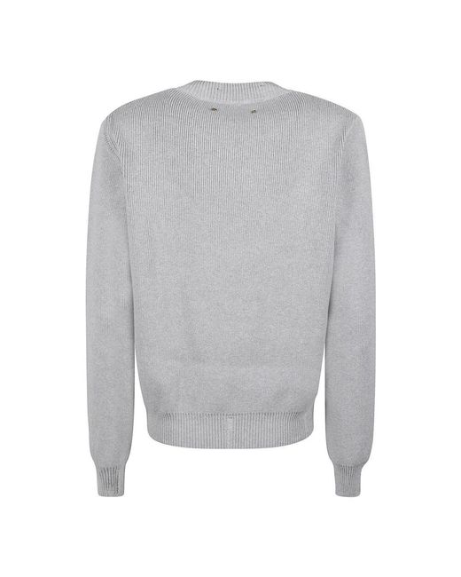 Round-Neck Knitwear di Golden Goose Deluxe Brand in Gray