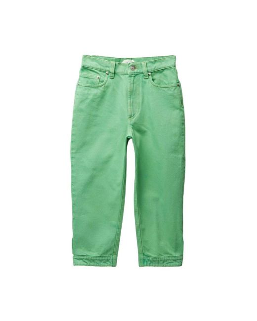 Versace Green Cropped Jeans