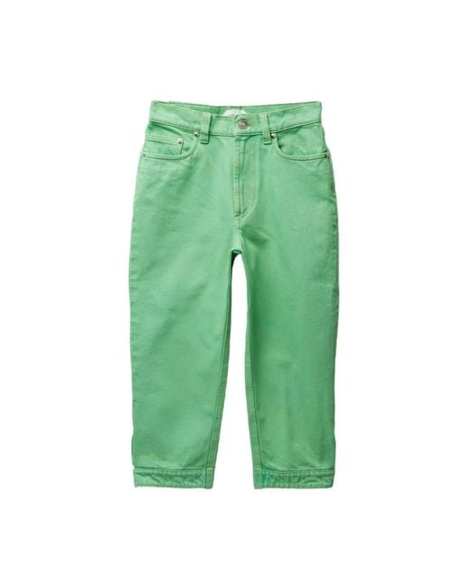 Versace Green Cropped Jeans
