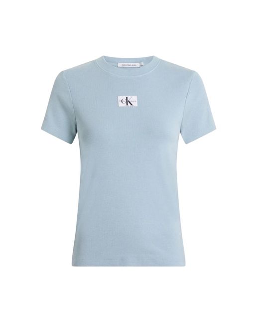 Calvin Klein Blue T-shirt aus baumwollmischung
