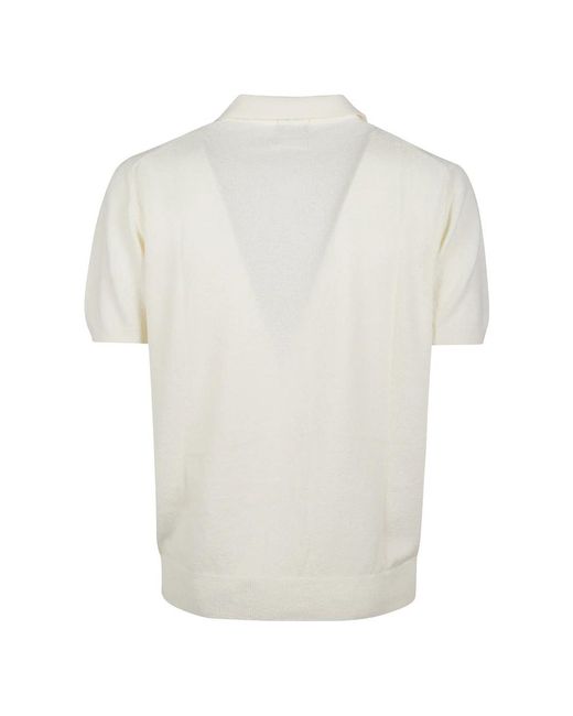 Drumohr Tops ,Wit T-Shirts En Polo's Wit in het White voor heren