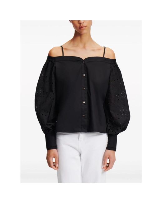 Blouses & shirts > blouses Karl Lagerfeld en coloris Black