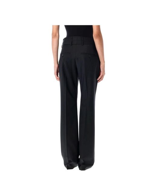 REMAIN Birger Christensen Black Straight Trousers
