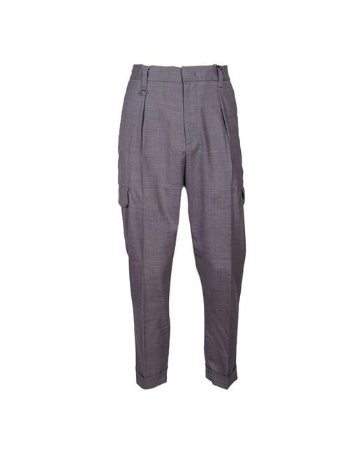 Wide Trousers Paolo Pecora de hombre de color Blue