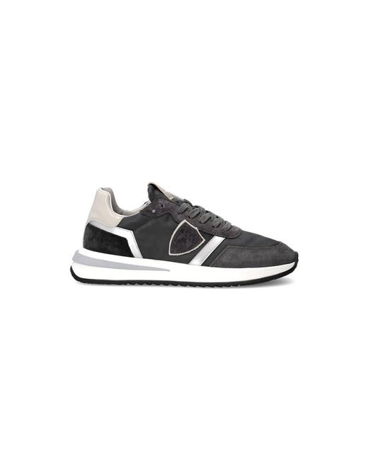 Philippe Model Schoenen ,Zwart ,Katoen Sneakers Tropez 2.1 Running in het Black