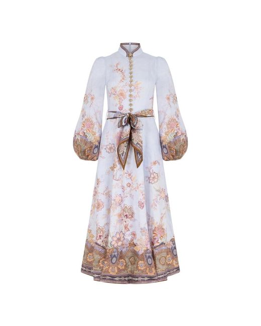 Zimmermann Purple Shirt Dresses