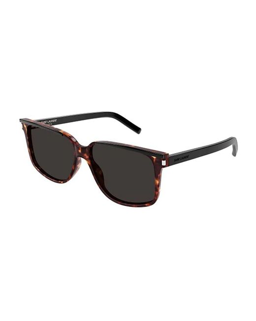 Saint Laurent Black Stilvolle Schwarze Leder-Umhängetasche