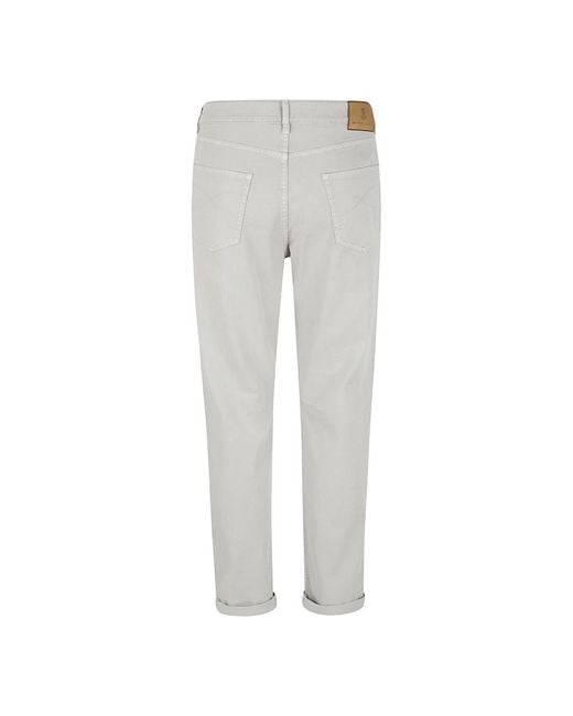 Brunello Cucinelli Gray Slim-Fit Jeans for men