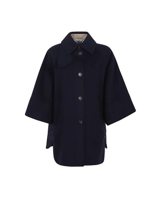 Single-Breasted Coats Weekend by Maxmara de color Blue