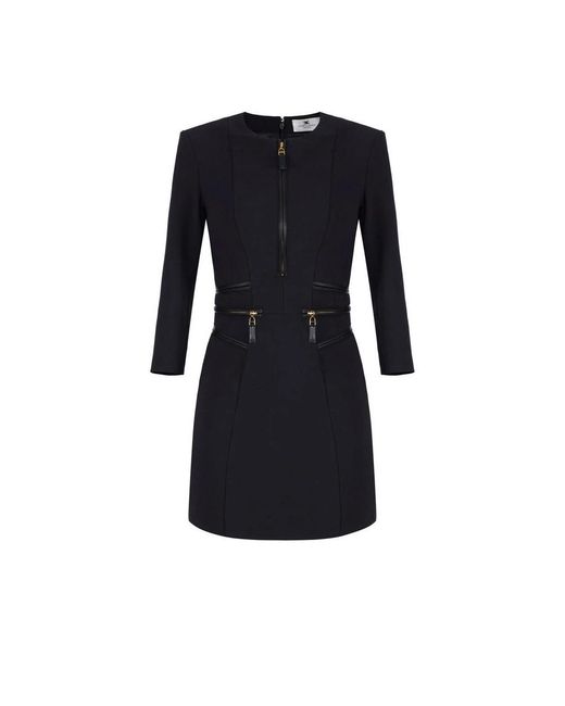 Elisabetta Franchi Black Short Dresses