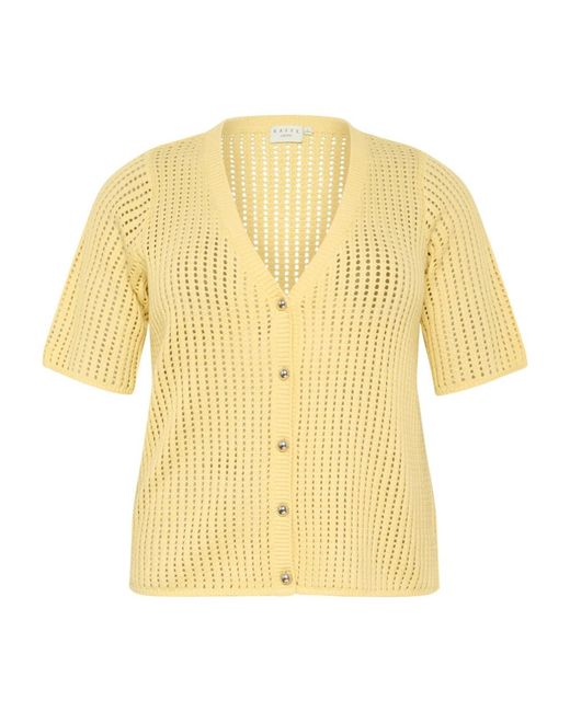 Cardigans Kaffe de color Yellow