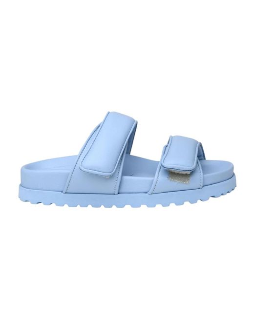 Gia Borghini Blue Sliders