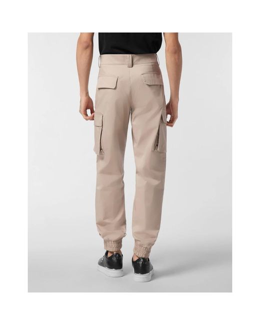 Philipp Plein Basic Cargo Joggers in het Natural voor heren