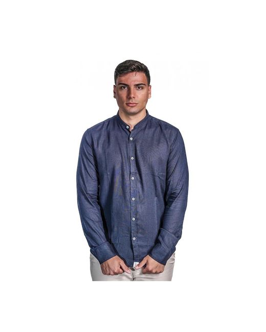 Peuterey Blue Casual Shirts for men