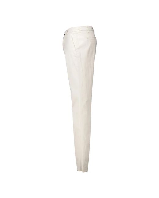 BERWICK  1707 White Chinos for men