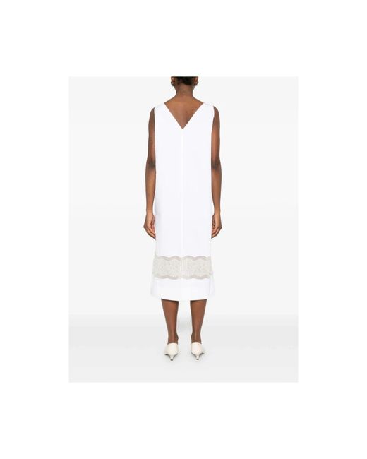 Carven White Midi Dresses
