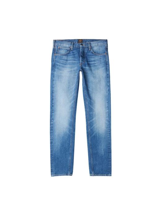 Lee Jeans Blue Straight Fit Jeans for men