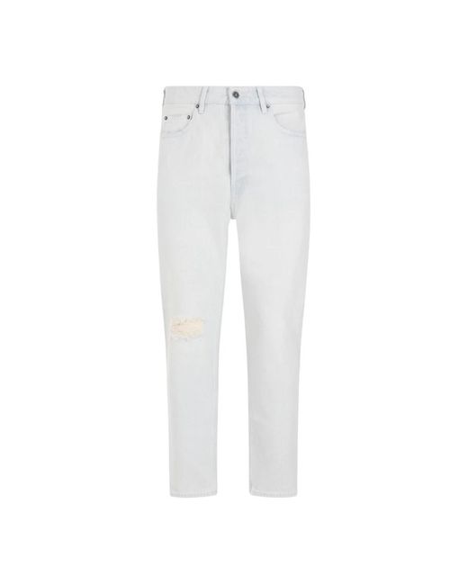Bleached washed denim jeans di Golden Goose Deluxe Brand in White da Uomo