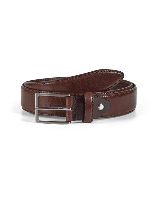 Howard London Accessoires ,Bruin ,Leer Leren Riem Charles in het Brown voor heren