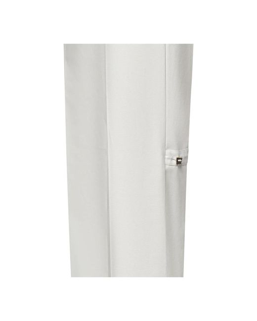 Fendi White Wide Trousers