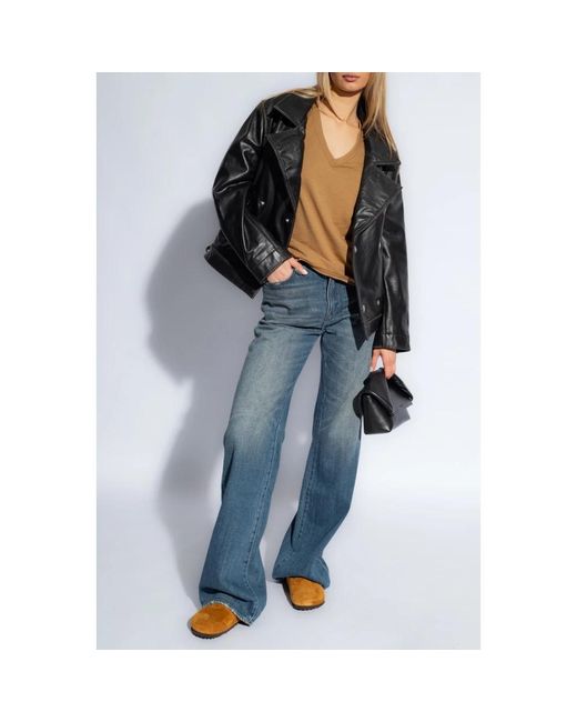 Rag & Bone Tops ,Bruin ,Katoen T-Shirt Van Biologisch Katoen in het Brown