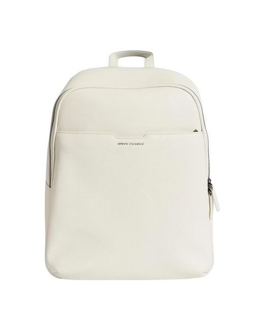 ARMANI EXCHANGE White Backpacks for men