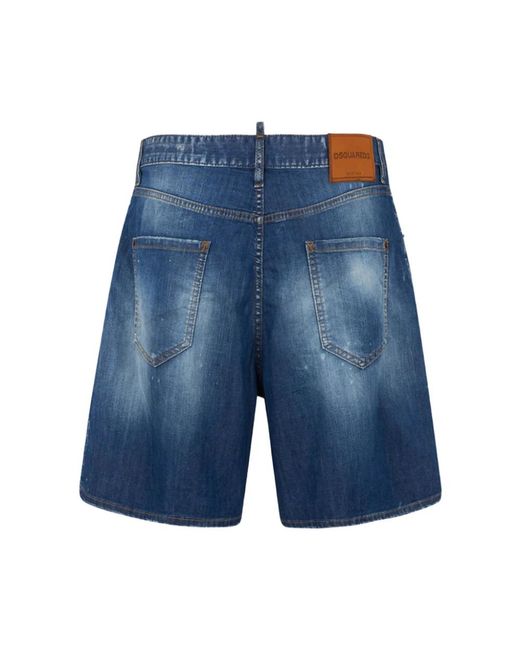 DSquared² Blue Denim Shorts for men
