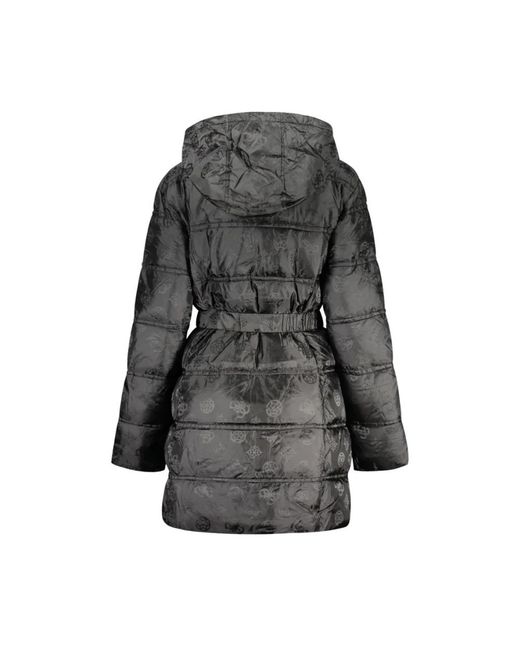 Guess Jassen ,Zwart ,Long Jacket in het Gray