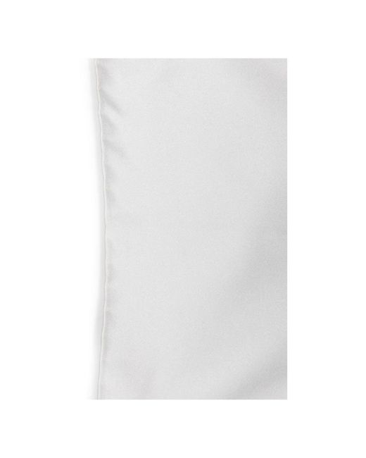 Corneliani Luxuriöses seiden taschentuch in White für Herren