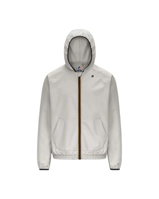 K-Way Gray Light Jackets for men