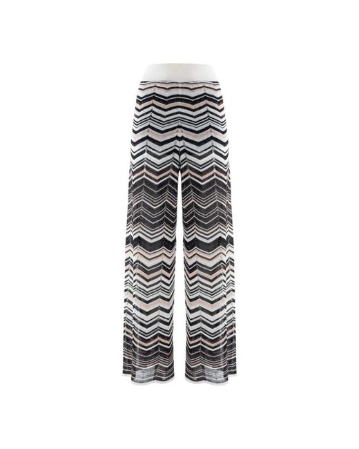 Nenette Gray Wide Trousers