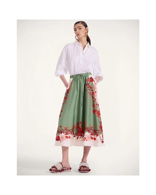 LaDoubleJ Midi Skirts in het Green