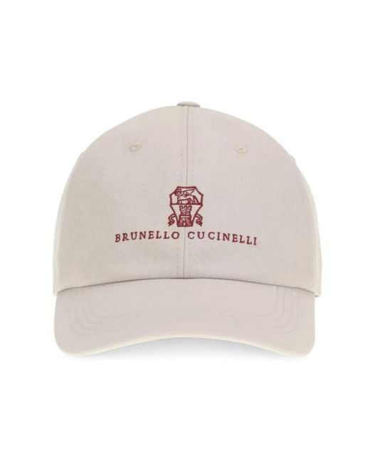 Brunello Cucinelli White Hats & Caps for men