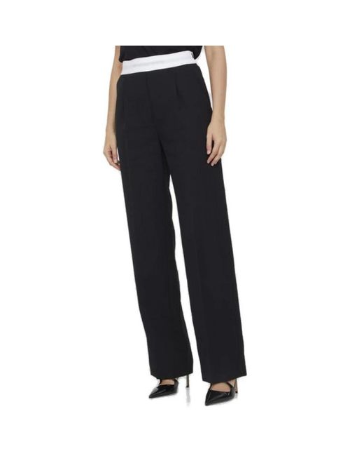 Alexander Wang Black Straight Trousers