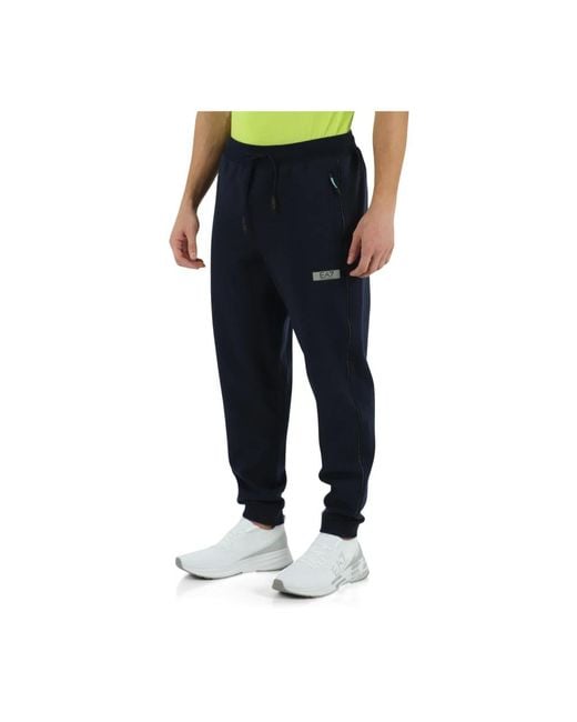 EA7 Blue Sweatpants for men