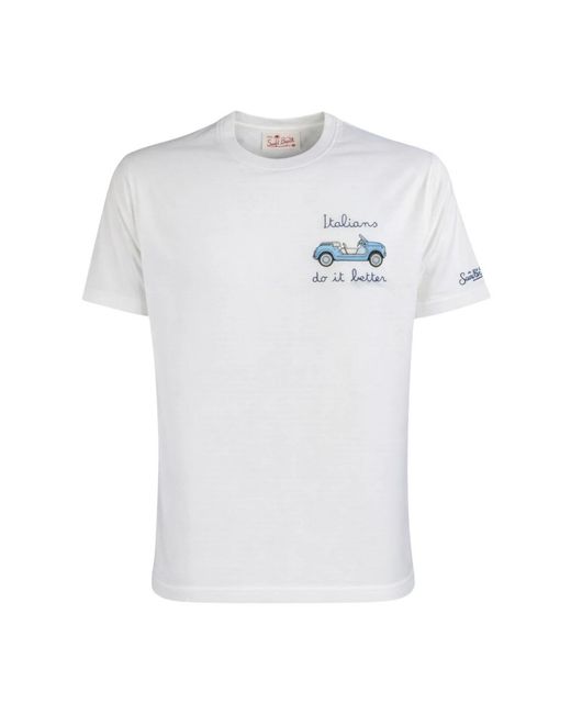 Mc2 Saint Barth White T-Shirts for men