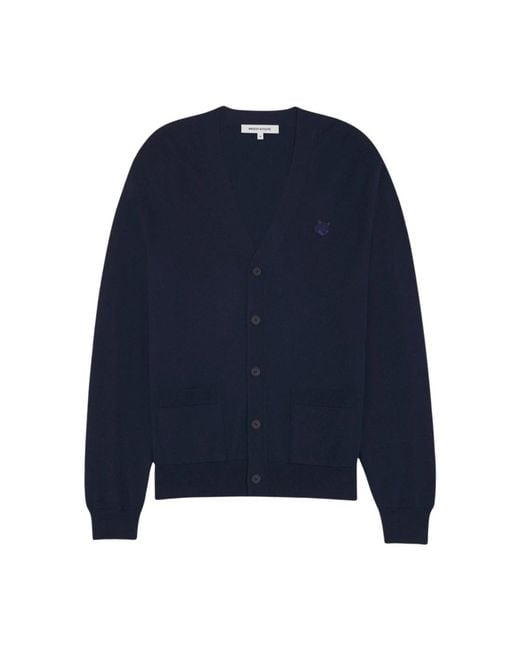 Maison Kitsuné Blue Cardigans for men