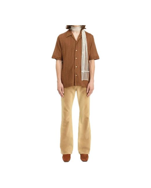 Séfr Brown Short Sleeve Shirts for men