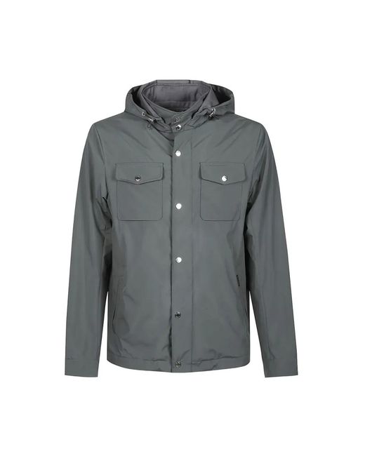 Moorer Gray Light Jackets for men