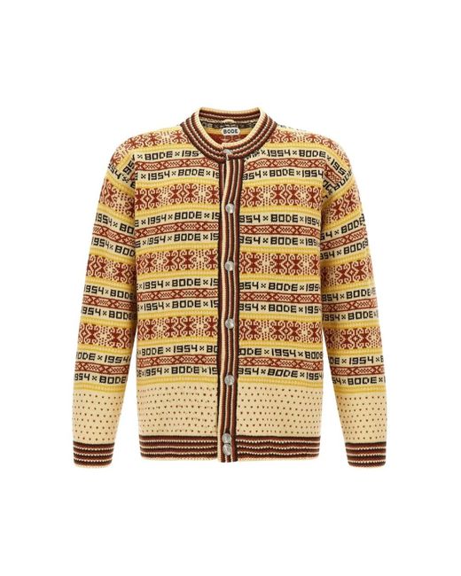 Cardigans Bode de hombre de color Yellow