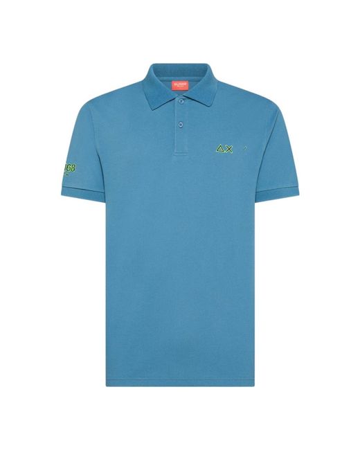 Sun 68 Blue Polo Shirts for men