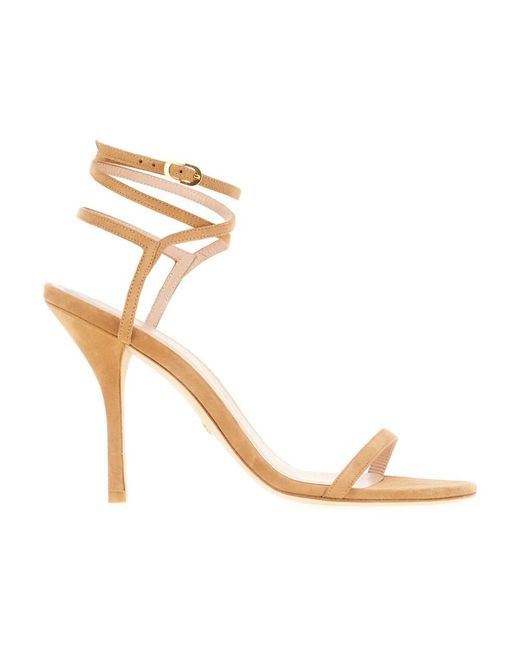 Stuart Weitzman Metallic High Heel Sandals