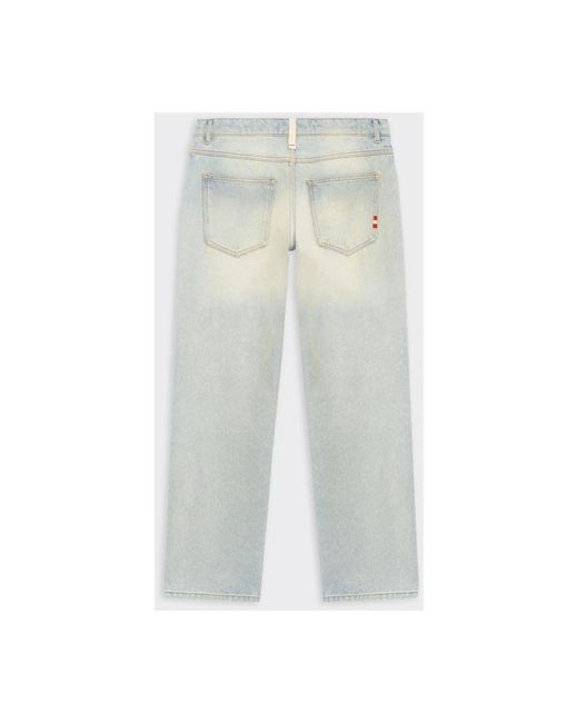AMISH Gray Straight Fit Jeans for men