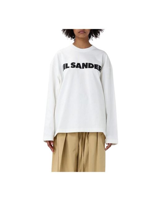 Long Sleeve Tops Jil Sander en coloris White