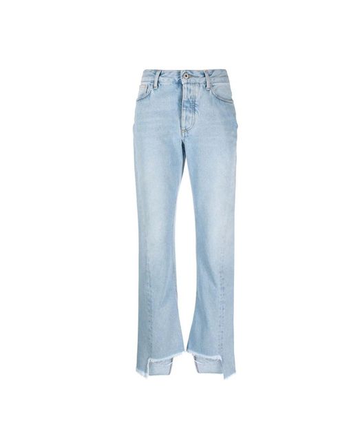 Off-White c/o Virgil Abloh Blue Bootcut Jeans
