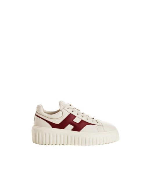 Hogan Pink Gestreifte korb-sneaker